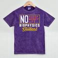 Biophysics Major Student Shirt Graduation College Mineral Wash Tshirts Mineral Purple