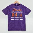 Books Helping Introverts Avoid Conversation Book Reading Mineral Wash Tshirts Mineral Purple