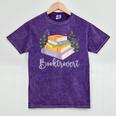 Booktrovert Bookworm Introvert Bibliophile Booktrovert Mineral Wash Tshirts Mineral Purple