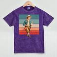 Boy Goose Vintage Rural Pastoral Charm Nostalgia Simple Life Mineral Wash Tshirts Mineral Purple