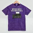 Bring Back Fax Machines Office Sarcasm Nostalgia Mineral Wash Tshirts Mineral Purple