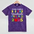 My Brother Graduated Kindergarten Class Of 2025 Graduation Mineral Wash Tshirts Mineral Purple