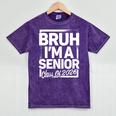 Bruh I'm A Senior 26 Class Of 2026 School Graduation Mineral Wash Tshirts Mineral Purple