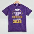 Bruh I'm A Senior Class Of 2026 Graduation School Mineral Wash Tshirts Mineral Purple