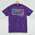 Bruh We Out Seniors End Of School Student Graduation Class Mineral Wash Tshirts Mineral Purple