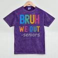 Bruh We Out Seniors Senior Year Back To School Graduation Mineral Wash Tshirts Mineral Purple