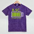 Bsc Completed Bachelor Of Science Graduation 2025 Mineral Wash Tshirts Mineral Purple