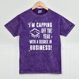 Business Graduate Shirt Graduation Tshirt Mineral Wash Tshirts Mineral Purple
