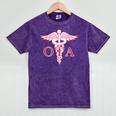 Caduceus Shirt Occupational Therapist Assistant Graduation Mineral Wash Tshirts Mineral Purple