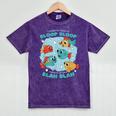 Cartoon Sarcasm Anti-Social Nihilism Introvert Fish Mineral Wash Tshirts Mineral Purple