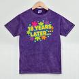 Cartoons Retro 18 Years Later Groovy Pop Art Nostalgia Premium Tri-Blend Mineral Wash Tshirts Mineral Purple