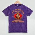 Cat Drinking Wine Solitude Party Introvert Personality For Men Women Mineral Wash Tshirts Mineral Purple