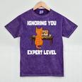 Cat Ignoring You Expert Level Orange Tabby Introvert Mineral Wash Tshirts Mineral Purple Cat Ignoring You Expert Level Orange Tabby Introvert Mineral Wash Tshirts Mineral Purple