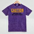Caution Does Not Play Well With Others Introvert Mineral Wash Tshirts Mineral Purple Caution Does Not Play Well With Others Introvert Mineral Wash Tshirts Mineral Purple