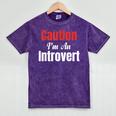 Caution I'm An Introvert Sarcastic Geek Video Gamer Jokes Mineral Wash Tshirts Mineral Purple Caution I'm An Introvert Sarcastic Geek Video Gamer Jokes Mineral Wash Tshirts Mineral Purple
