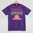 Certified Homebody Trendy Frog Introvert Mineral Wash Tshirts Mineral Purple