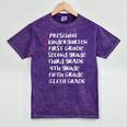 Check Mark End Of Year 1st Grade Shirt-1st Grade Graduation Mineral Wash Tshirts Mineral Purple
