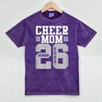 Cheer Mom Senior 2026 Cheerleaders Graduation Mother Mineral Wash Tshirts Mineral Purple