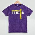 Cheerleading Senior Night Cheer Senior 2025 Graduation 11 Mineral Wash Tshirts Mineral Purple