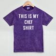 This Is My Chef Shirt Culinary School Graduation Mineral Wash Tshirts Mineral Purple