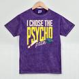 I Chose The Psycho Path Psychology Major Graduation Mineral Wash Tshirts Mineral Purple