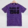 Class Of 1968 High School College Graduation Reunion Mineral Wash Tshirts Mineral Purple