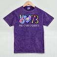 Class Of 1973 Tie Dye 50th Class Reunion Senior Graduation Mineral Wash Tshirts Mineral Purple