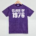 Class Of 1976 High School College Graduation Reunion T-Shirt Mineral Wash Tshirts Mineral Purple