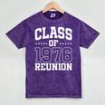 Class Of 1976 Reunion 50 Years Alumni Graduation High School Mineral Wash Tshirts Mineral Purple