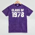 Class Of 1978 High School College Graduation Reunion Mineral Wash Tshirts Mineral Purple