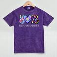 Class Of 1978 Shirt Tie Dye Senior Graduation Class Reunion Mineral Wash Tshirts Mineral Purple