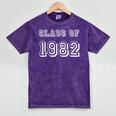 Class Of 1982 82 School Reunion Graduation Party Mineral Wash Tshirts Mineral Purple