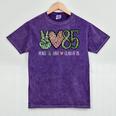 Class Of 1985 Shirt Leopard Senior Graduation Class Reunion Mineral Wash Tshirts Mineral Purple