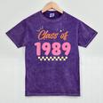 Class Of 1989 School Graduation Meetup Reunion Mineral Wash Tshirts Mineral Purple