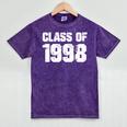 Class Of 1998 High School College Graduation Reunion Mineral Wash Tshirts Mineral Purple