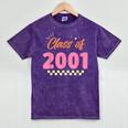 Class Of 2001 Meetup School Graduation Reunion Mineral Wash Tshirts Mineral Purple