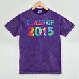 Class Of 2015 School Reunion College Highschool Graduation Mineral Wash Tshirts Mineral Purple