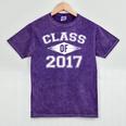Class Of 2017 Graduation Shirt Senior For Graduates Mineral Wash Tshirts Mineral Purple