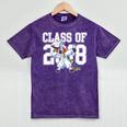 Class Of 2018 Dabbing Unicorn Graduation Shirt Mineral Wash Tshirts Mineral Purple