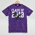 Class Of 2018 Graduation Dabbing Panda Bear Mineral Wash Tshirts Mineral Purple