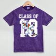Class Of 2018 Graduation Dabbing Unicorn Mineral Wash Tshirts Mineral Purple