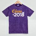 Class Of 2018 Graduation T Shirt Senior Boys Girls Men Women Mineral Wash Tshirts Mineral Purple