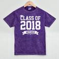 Class Of 2018 Retired Graduation TShirt Fun Retirement Shirt Mineral Wash Tshirts Mineral Purple