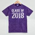 Class Of 2018 Senior Graduation Year Idea s T-Shirt Mineral Wash Tshirts Mineral Purple