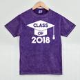 Class Of 2018 Senior T-Shirt Graduation Shirt Mineral Wash Tshirts Mineral Purple