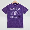 Class Of 2018 Shirt Graduate Nailed It Graduation Mineral Wash Tshirts Mineral Purple
