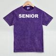 Class Of 2019 Graduation Senior School Student T-Shirt Mineral Wash Tshirts Mineral Purple