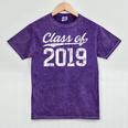 Class Of 2019 Graduation Vintage Senior Tee Mineral Wash Tshirts Mineral Purple