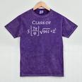 Class Of 2019 Senior Pi Math Shirt Graduation Mineral Wash Tshirts Mineral Purple