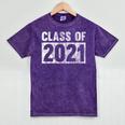 Class Of 2021 Future Graduation Graduating From School Mineral Wash Tshirts Mineral Purple